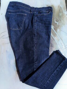 Women's blue true skinny denim jeans, by Gap